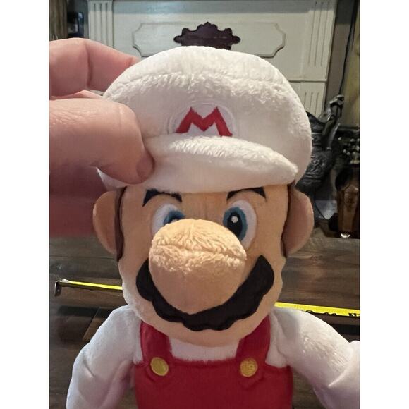 2021 Super Mario Stuffed Plush Figure White Hat Red Overalls Nintendo - Picture 7 of 13